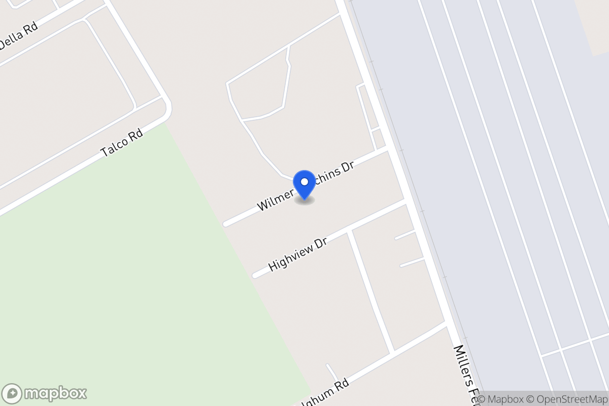 Map of 110 Wilmer Hutchins Dr