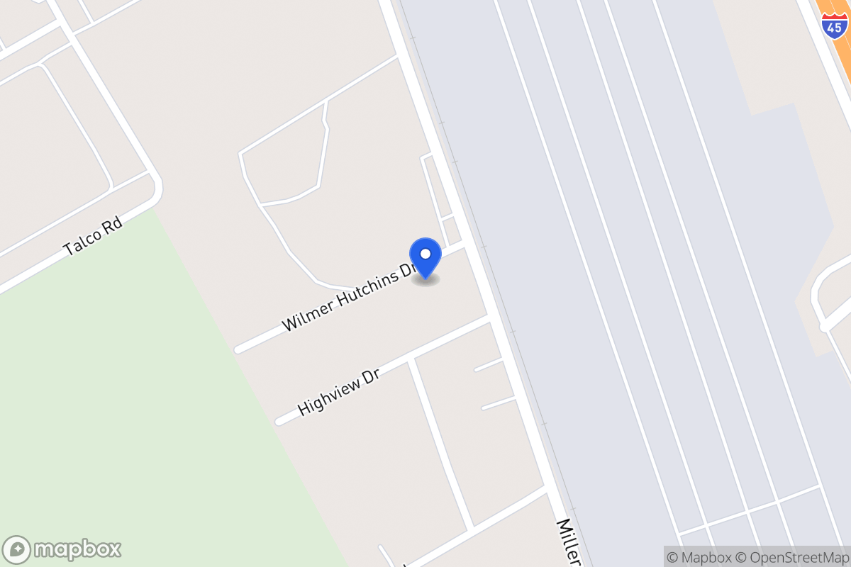 Map of 900 Wilmer Hutchins Dr