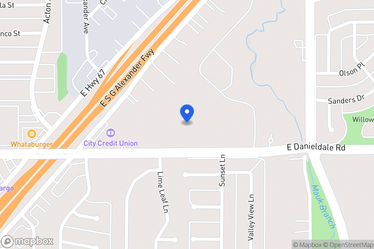 Map of 521 E Danieldale Rd