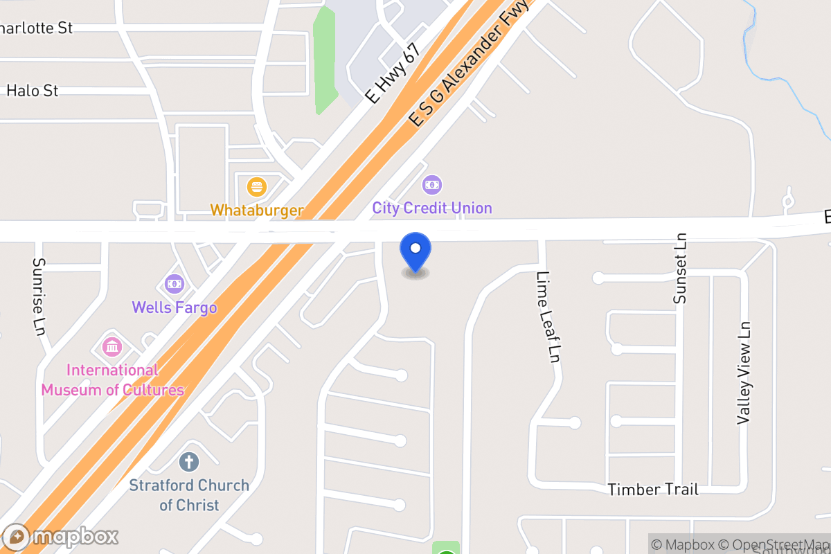 Map of 602 E Danieldale Rd