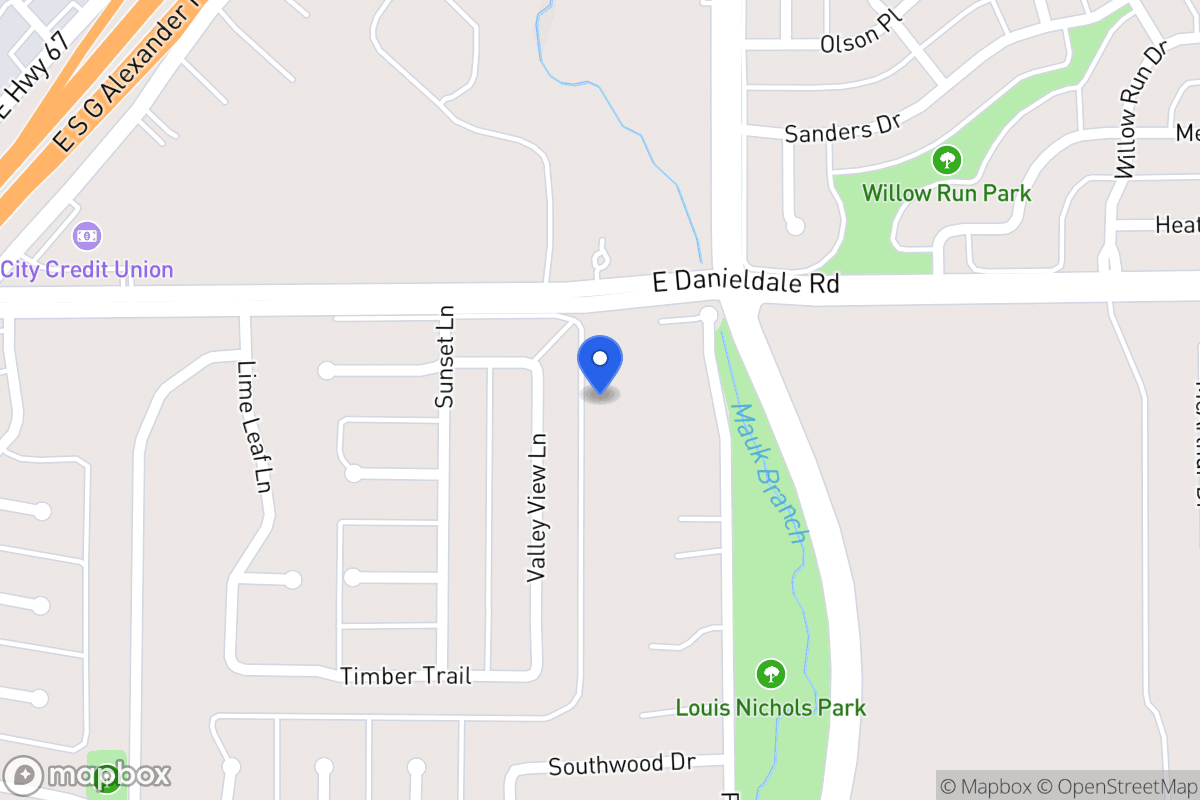 Map of 800 E Danieldale Rd