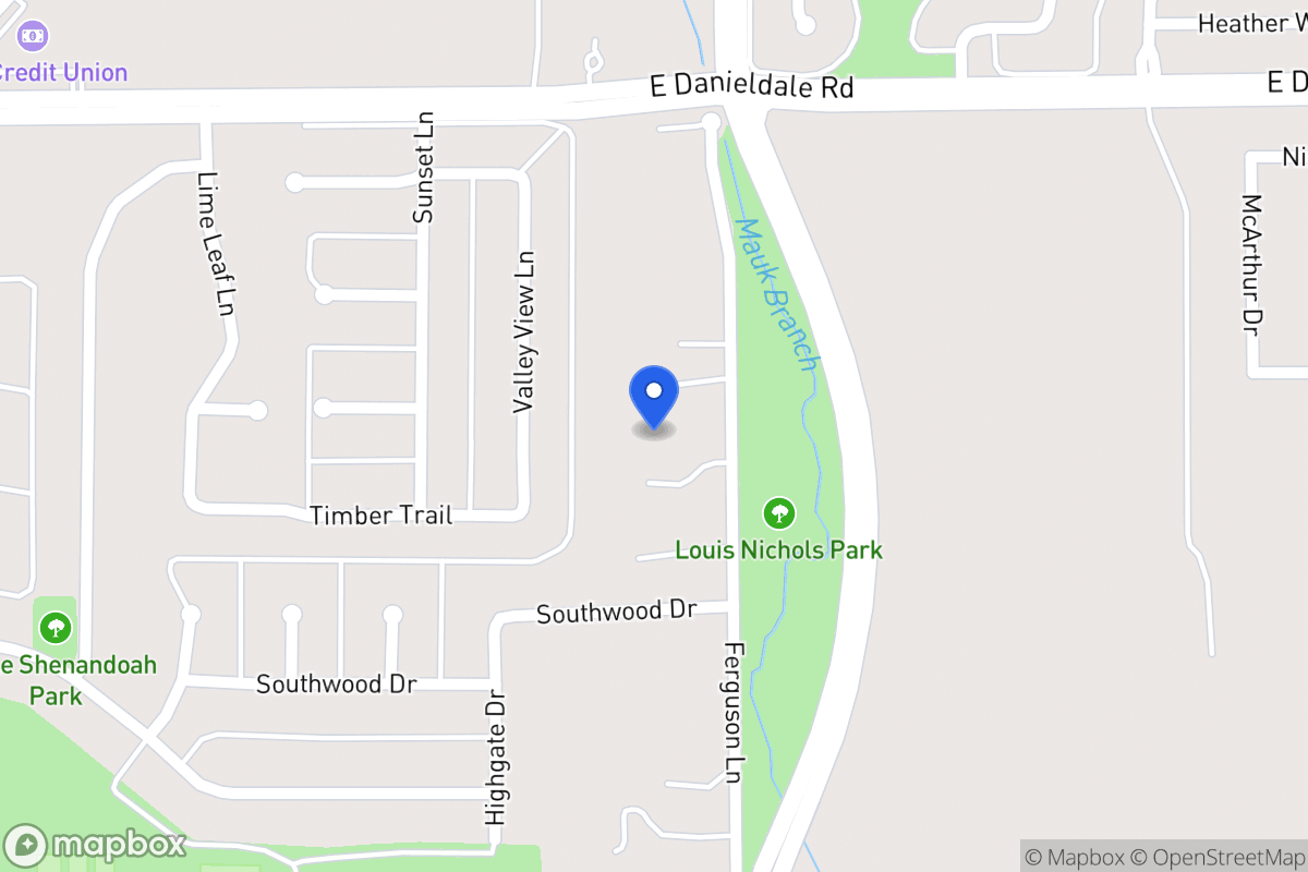 Map of 1601 Ferguson Ln
