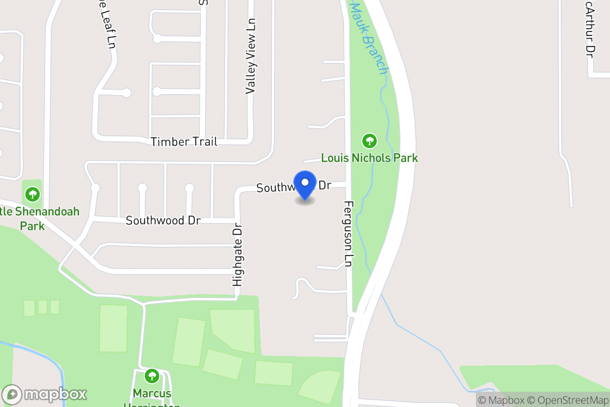 Map of 810 Southwood Dr
