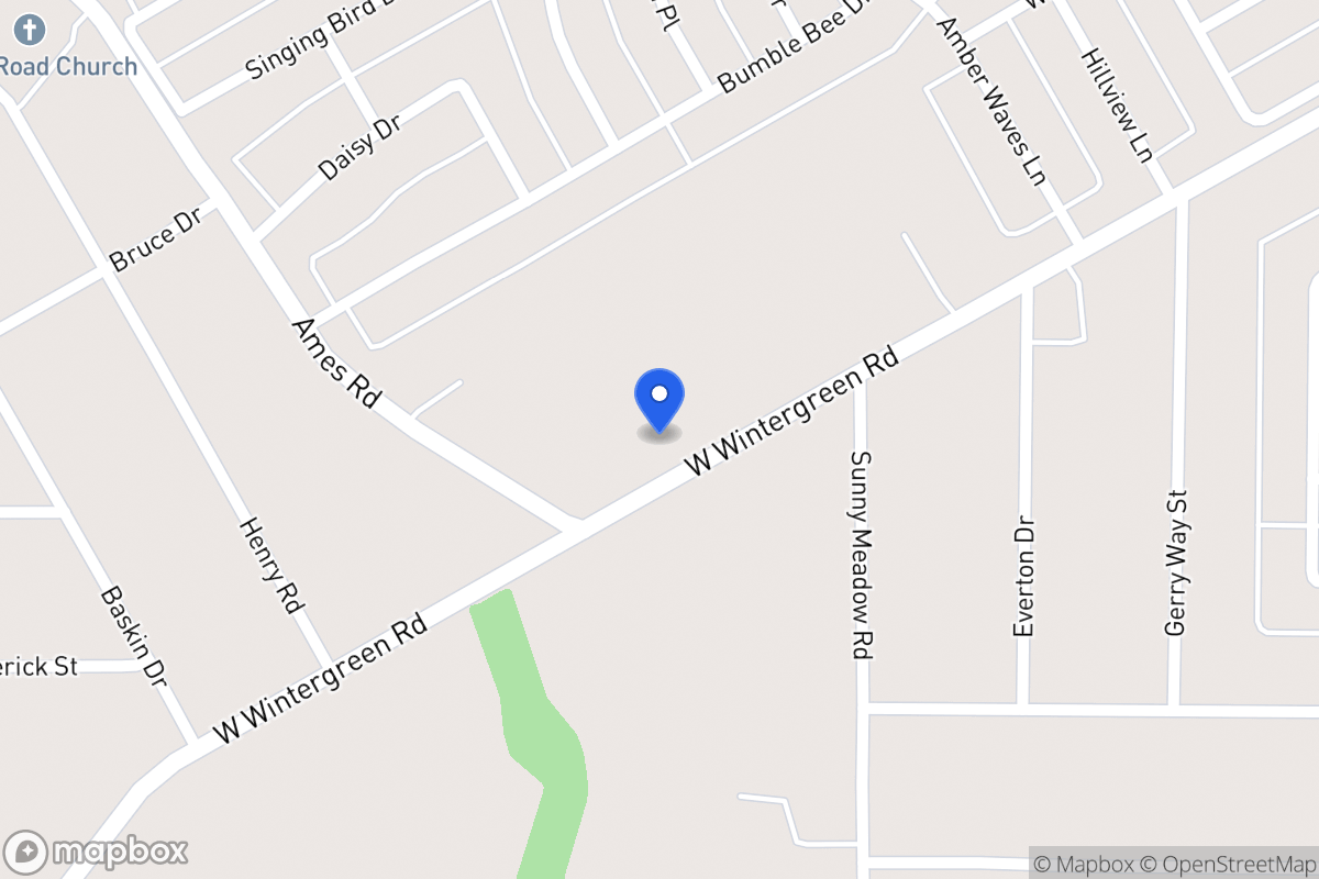 Map of 1231 W Wintergreen Rd