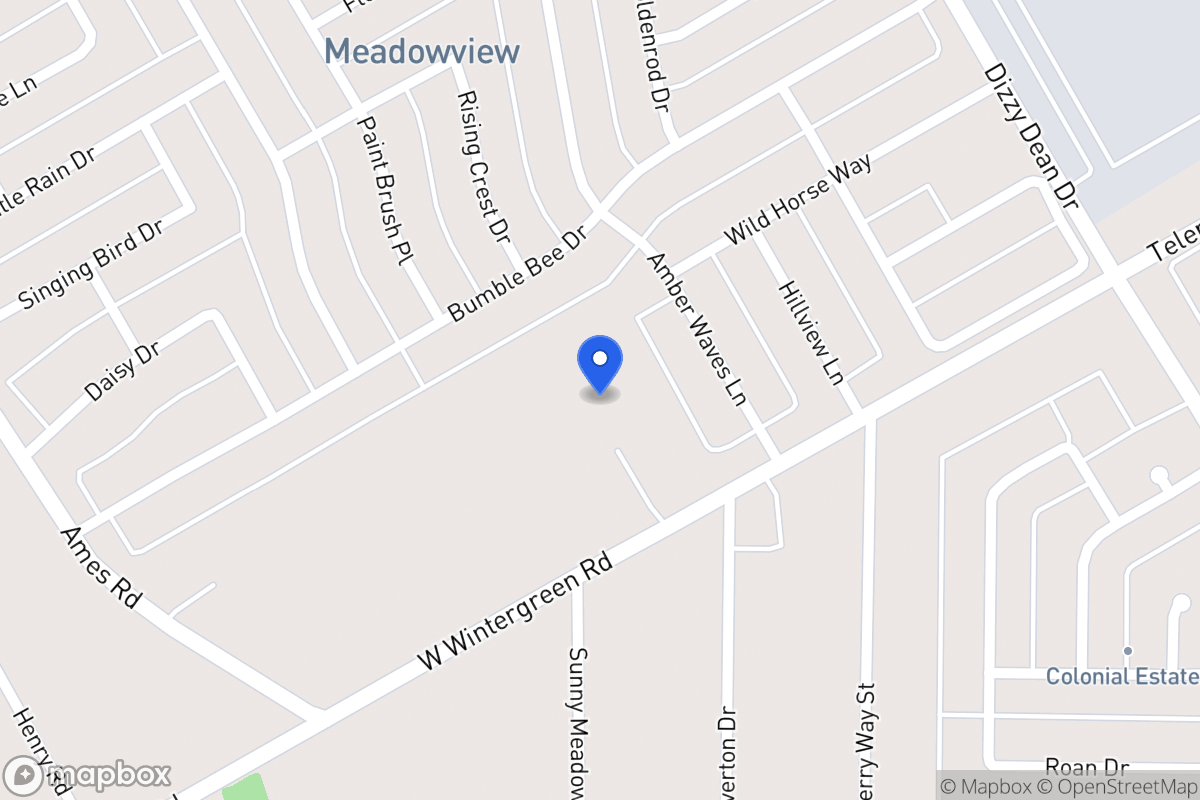Map of 1115 W Wintergreen Rd