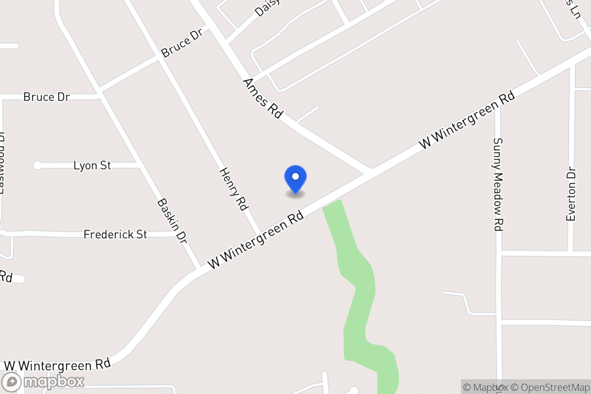 Map of 1471 W Wintergreen Rd