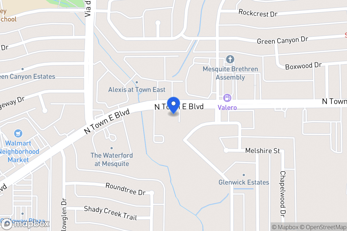 Map of 420 Town East Blvd