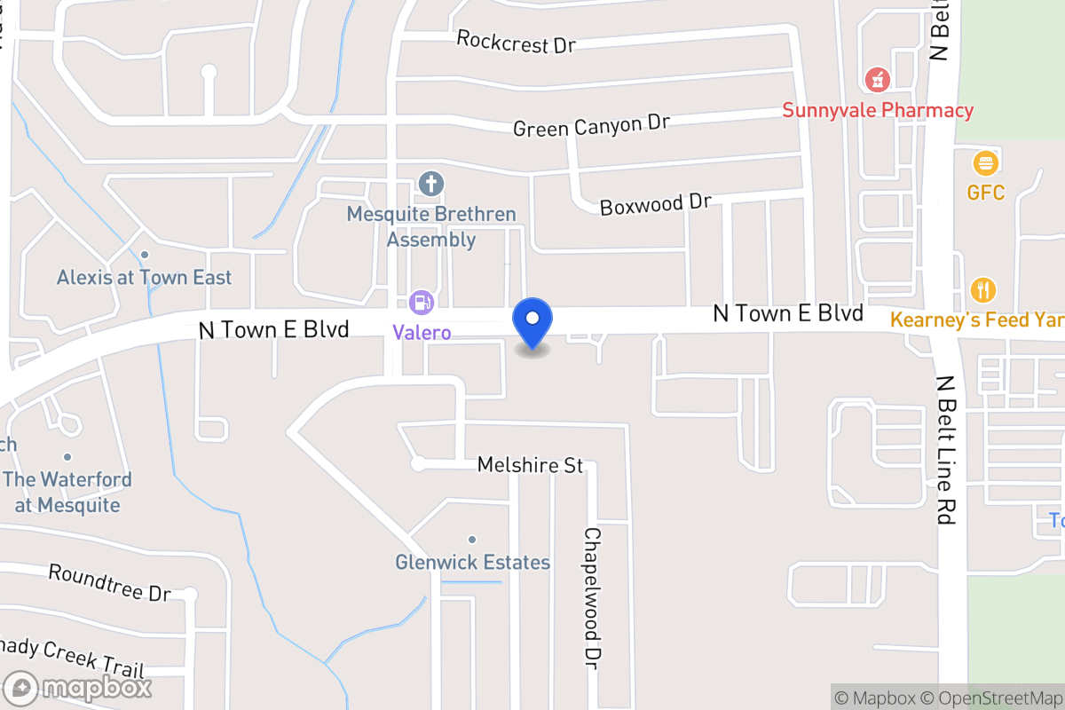 Map of 330 Town East Blvd