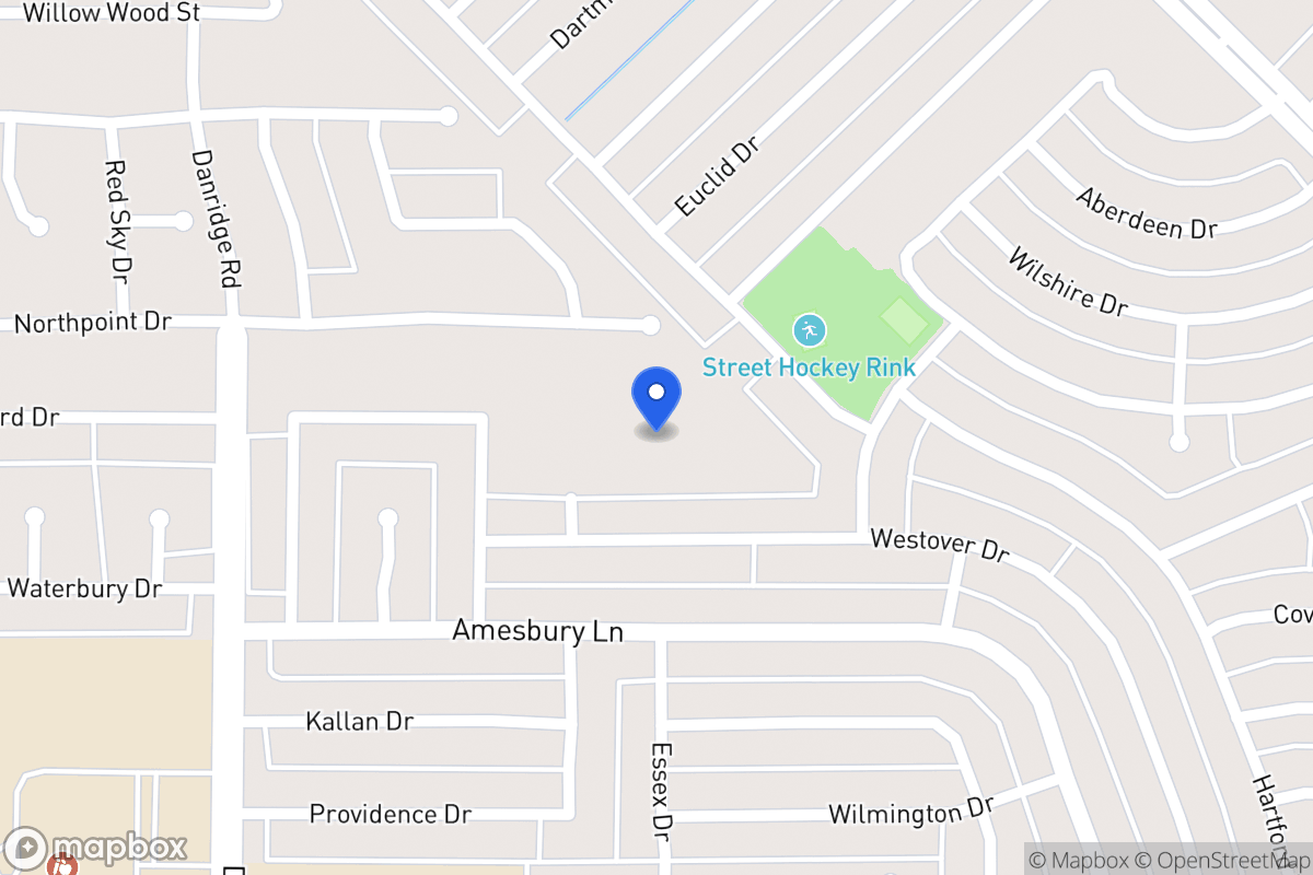 Map of 7300 Woodmere Dr