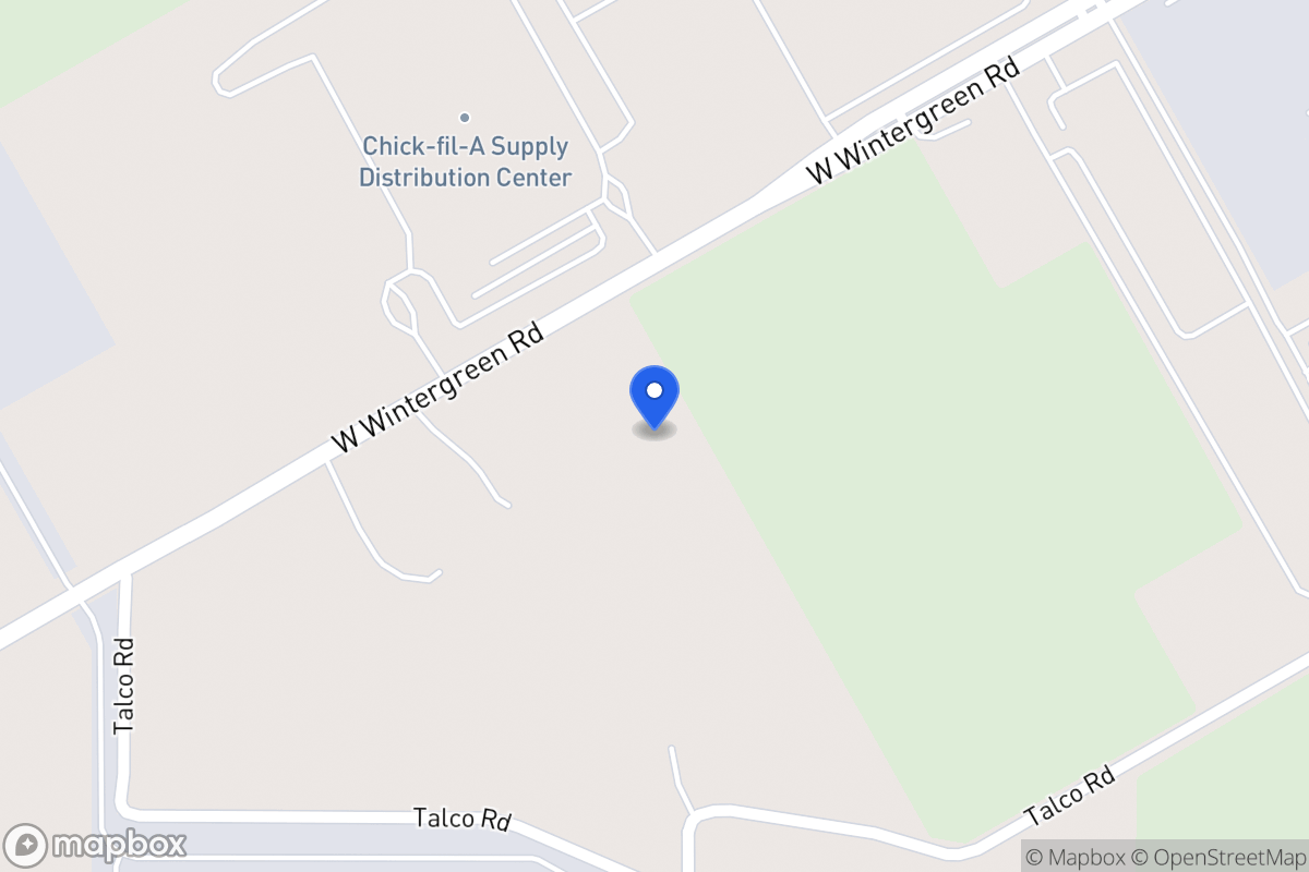 Map of 1454 Wintergreen Rd