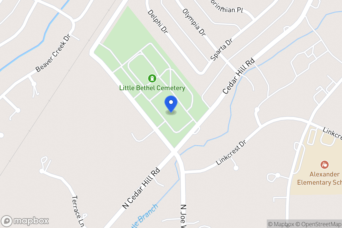 Map of 1487 Cedar Hill Rd