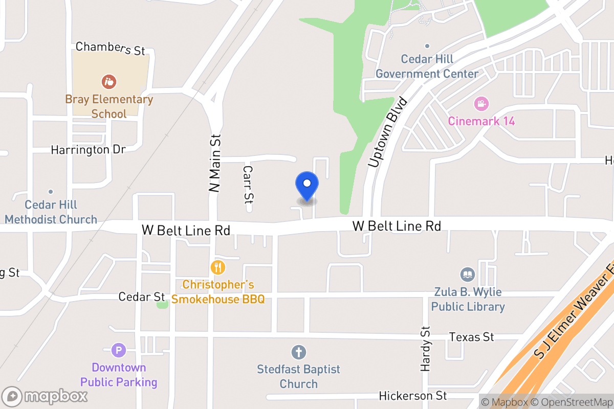 Map of 325 W Belt Line Rd
