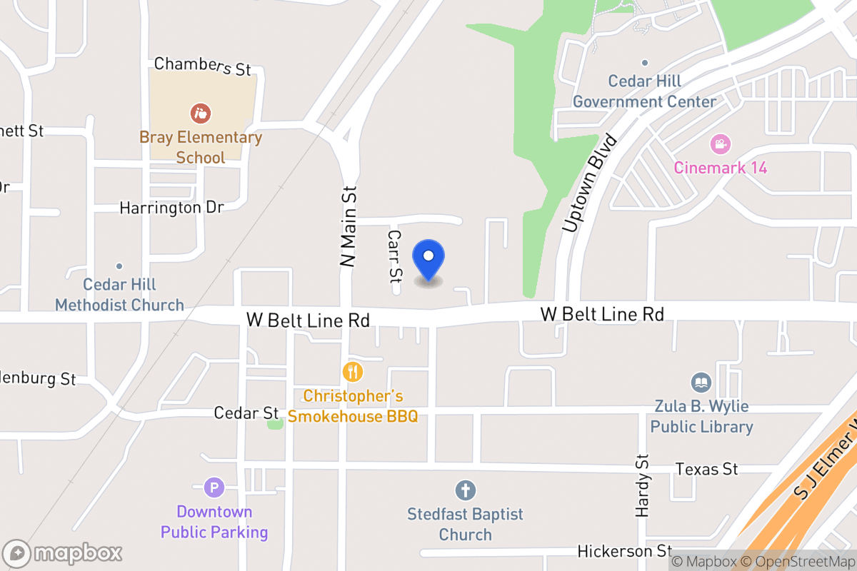 Map of 401 W Belt Line Rd