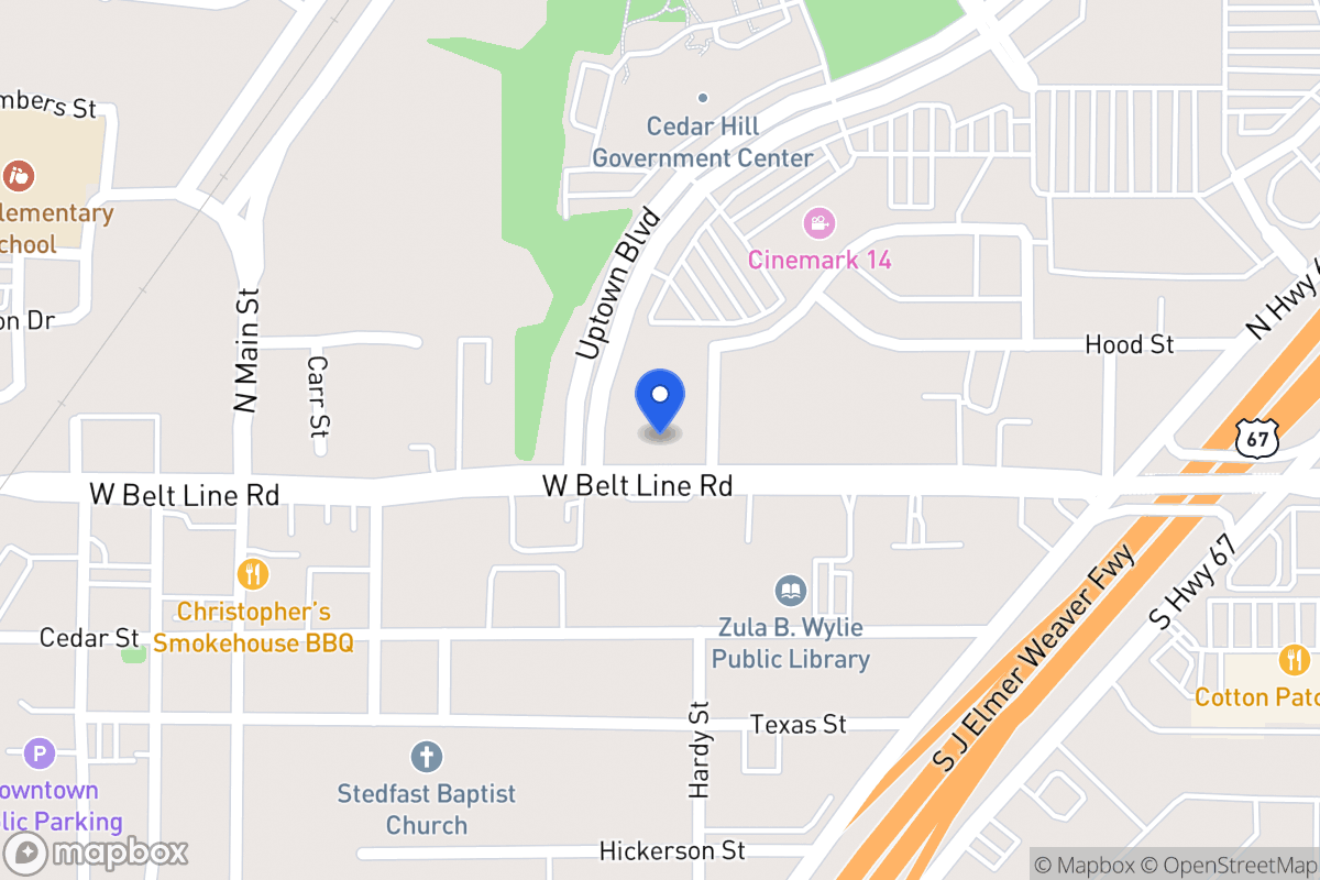Map of 301 W Belt Line Rd