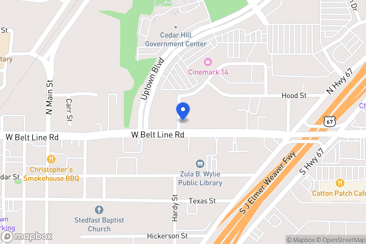 Map of 233 W Belt Line Rd