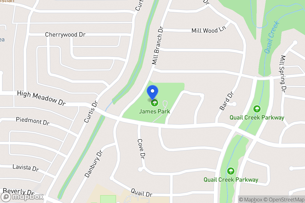 Map of 1213 High Meadow Dr
