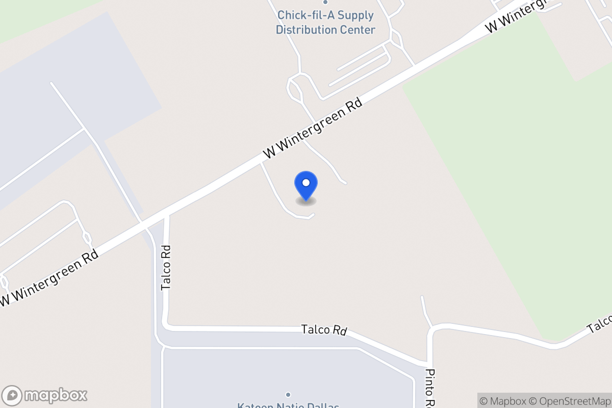 Map of 1020 W Wintergreen Rd