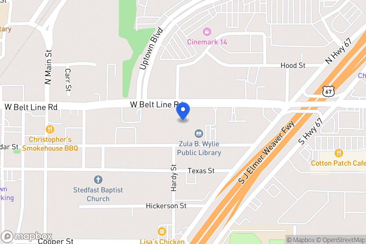 Map of 230 W Belt Line Rd