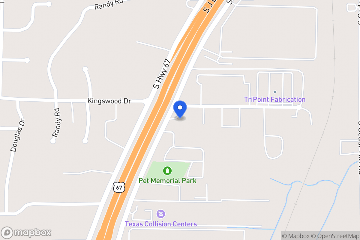Map of 1104 S J Elmer Weaver Fwy