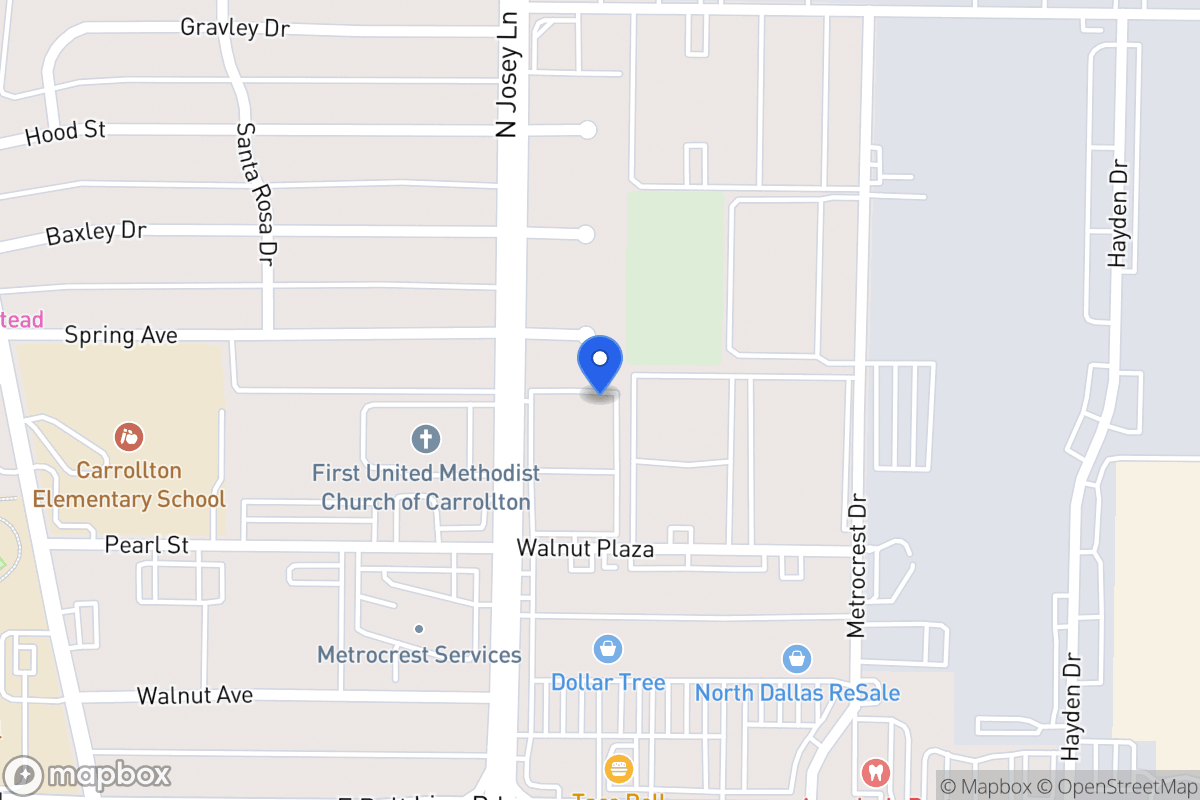 Map of 1224 N Josey Ln