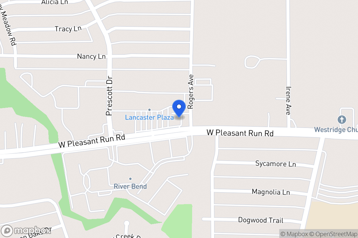 Map of 1005 W Pleasant Run Rd