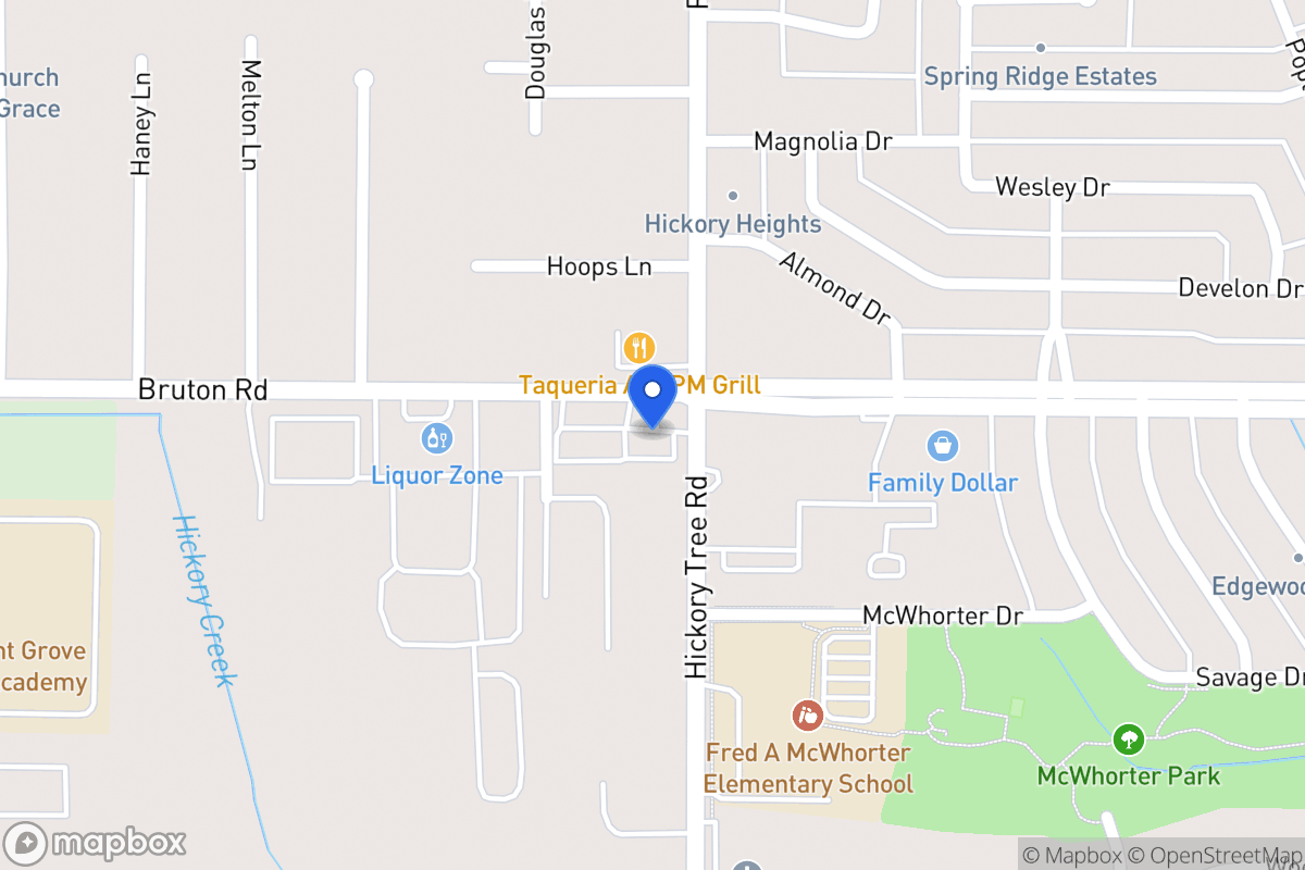 Map of 1700 W Bruton Rd