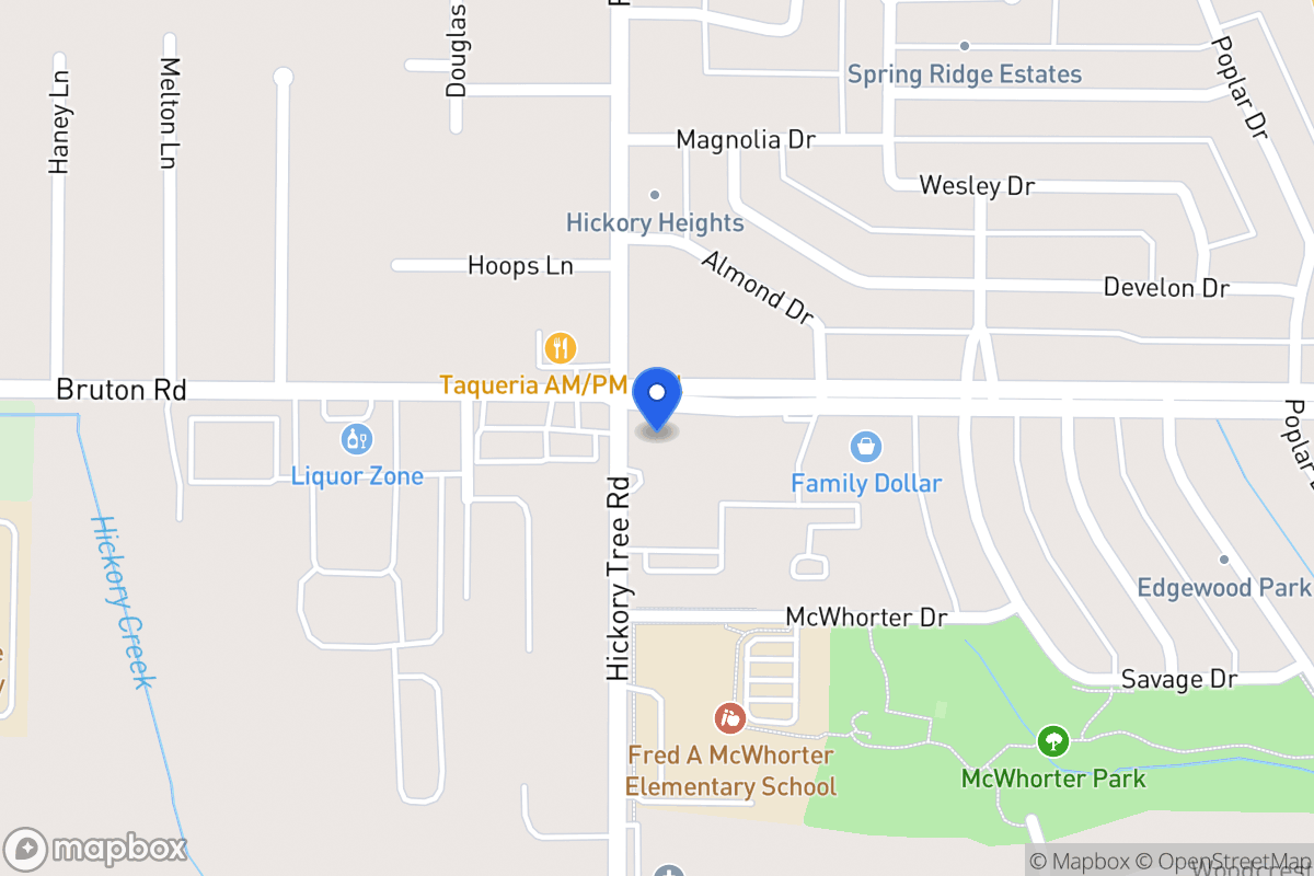 Map of 1630 W Bruton Rd