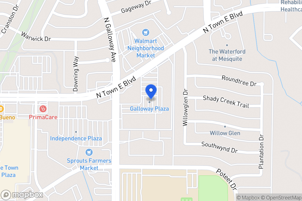 Map of 3330 N Galloway Ave
