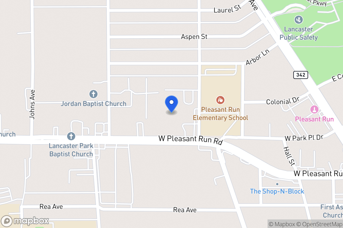 Map of 601 W Pleasant Run Rd