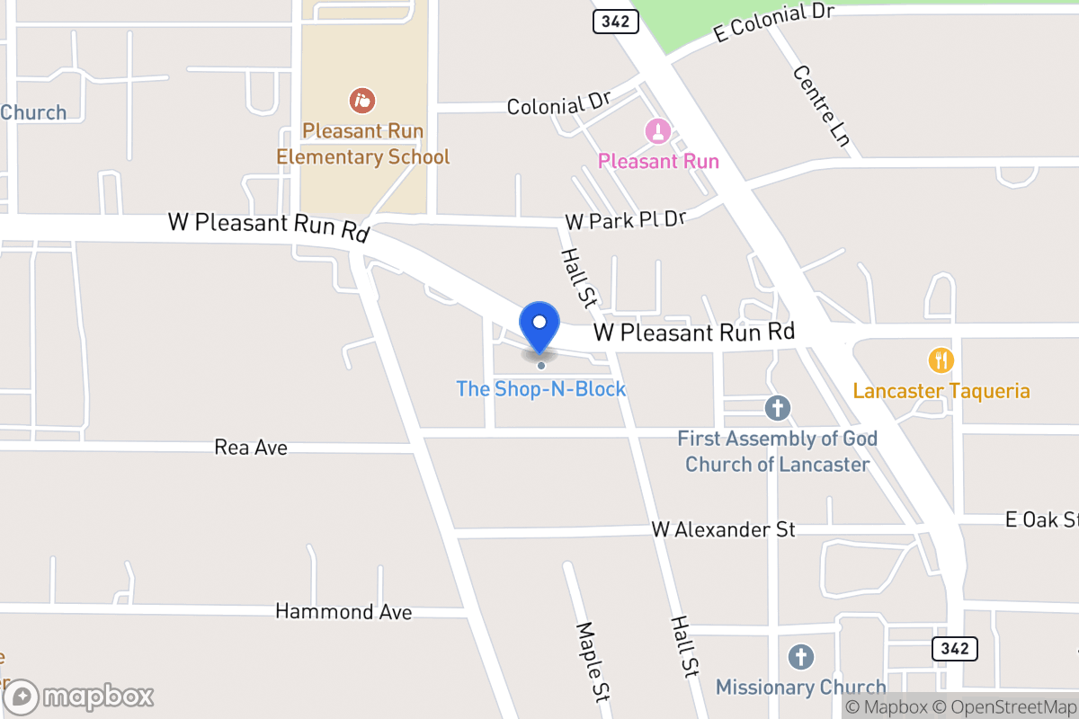 Map of 322 W Pleasant Run Rd