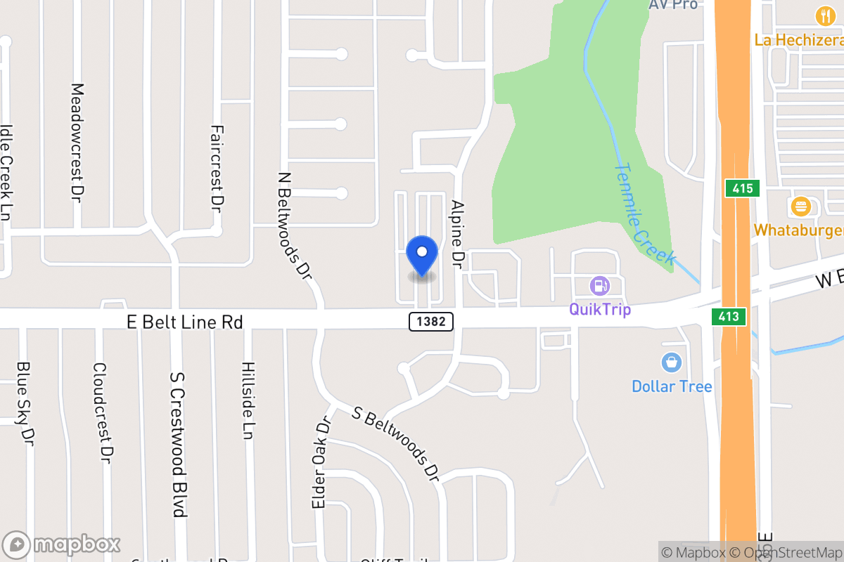 Map of 1209 E Beltline Rd