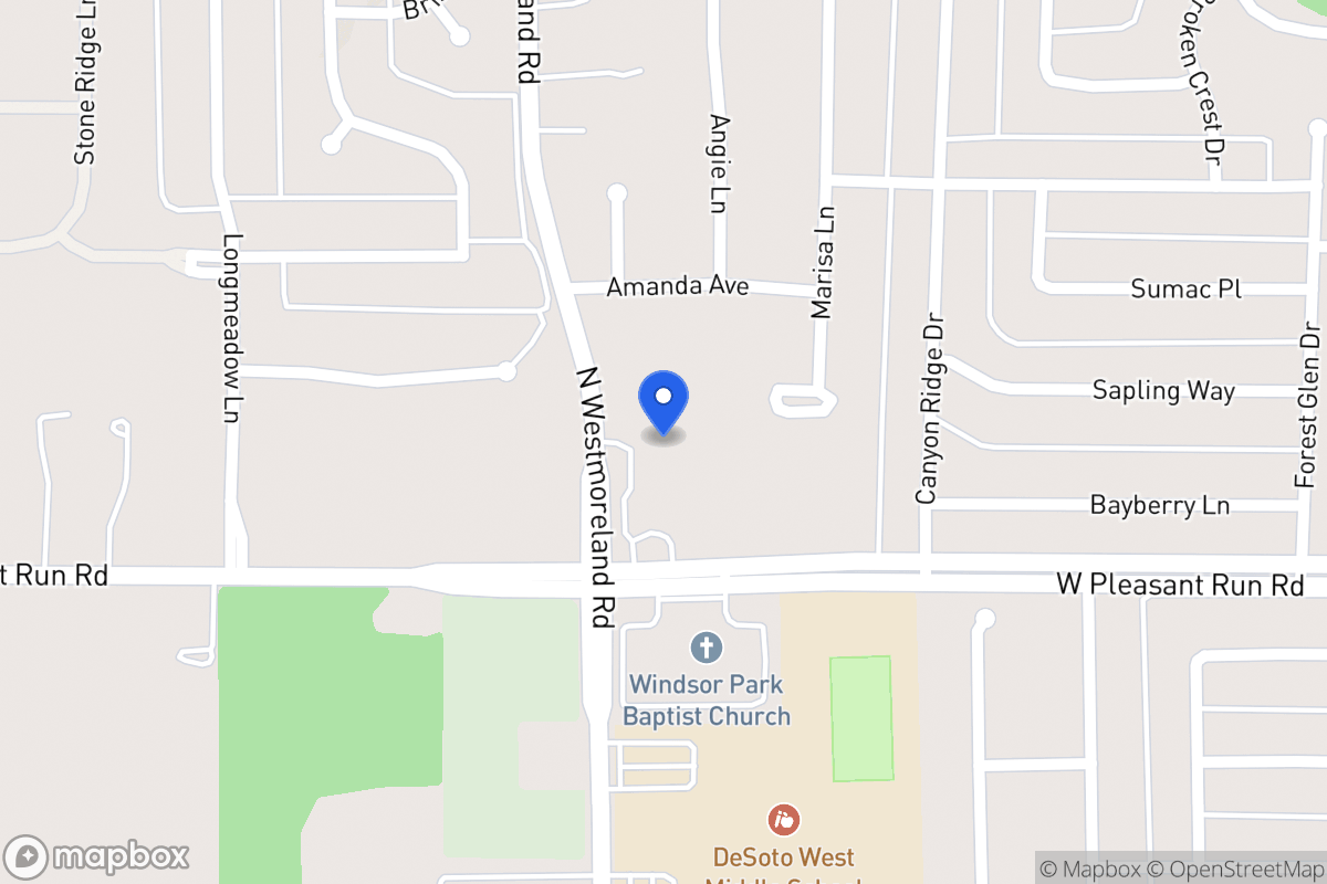 Map of 747 W Pleasant Run Rd