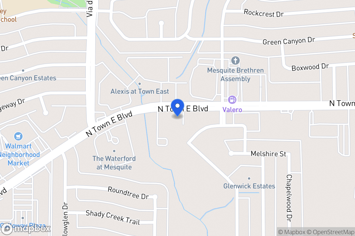Map of 420 N Town East Blvd
