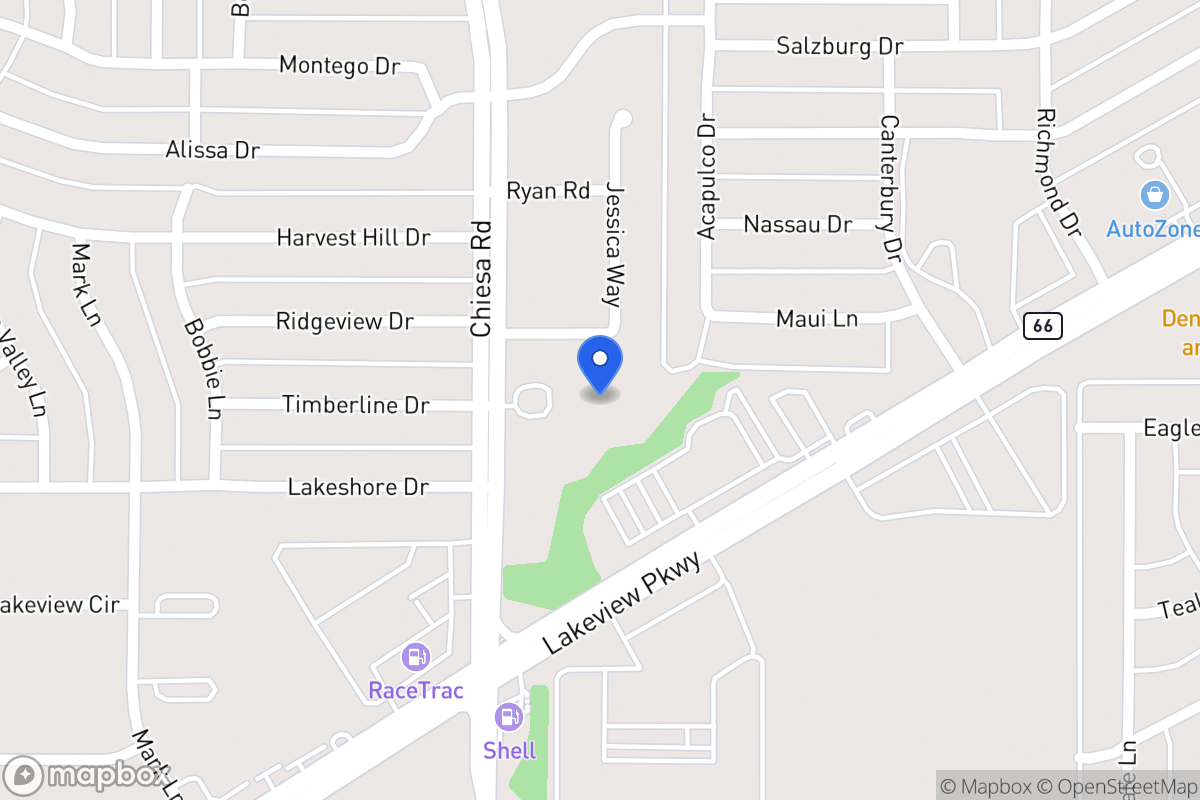 Map of 5800 Chiesa Rd