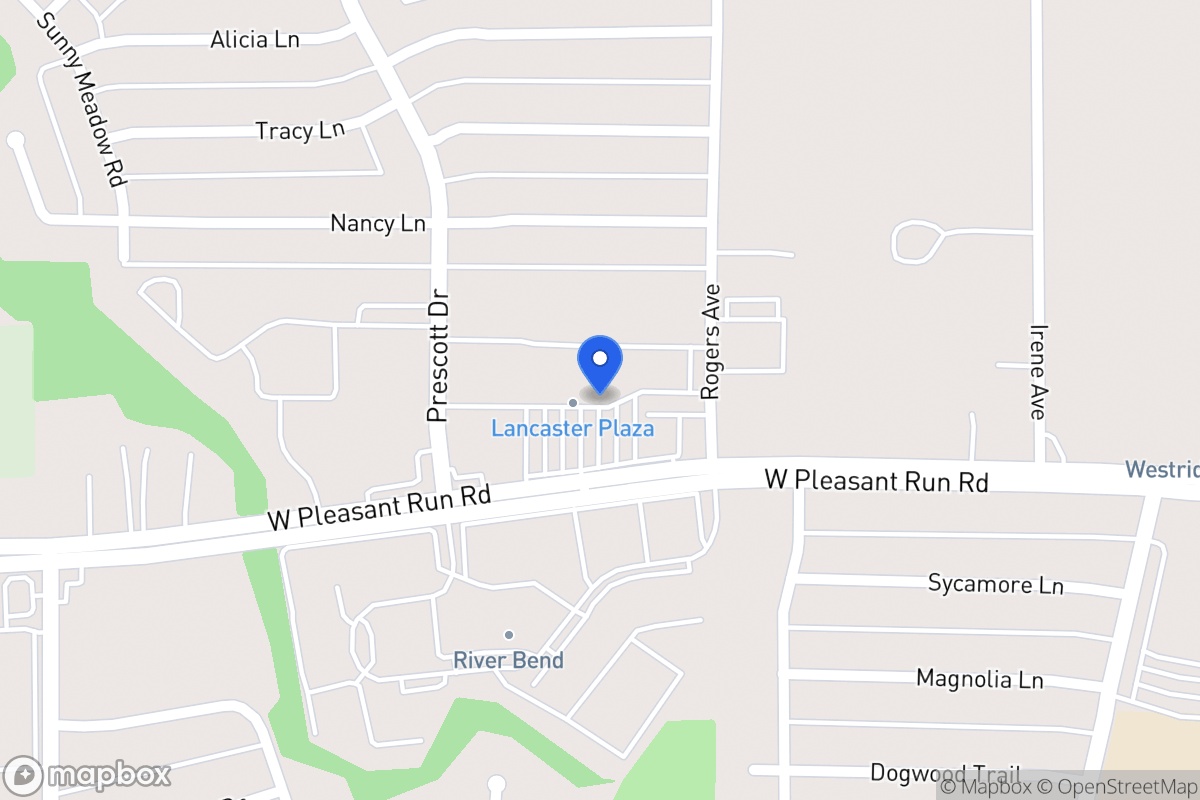 Map of 1059 W Pleasant Run Rd