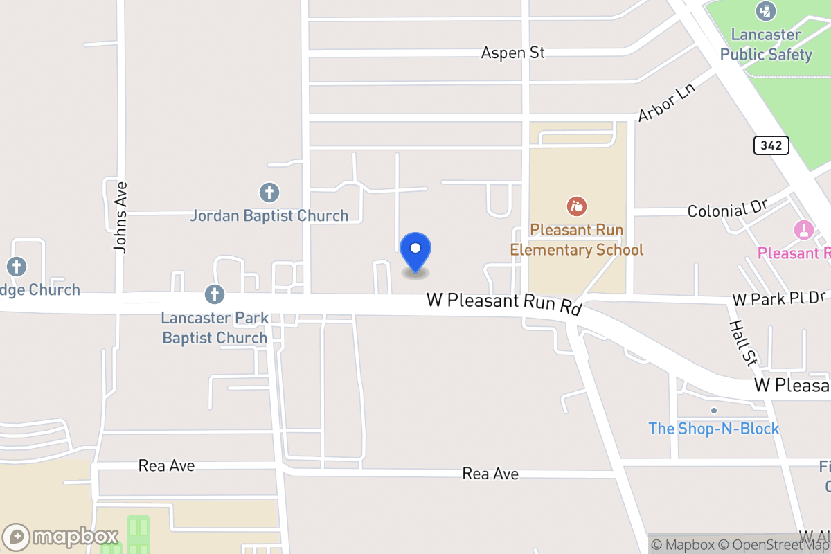 Map of 625 W Pleasant Run Rd