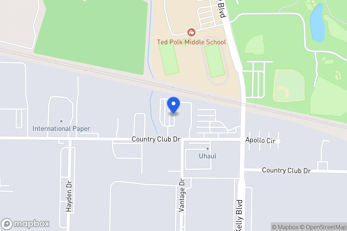 Map of 2205 Country Club Dr