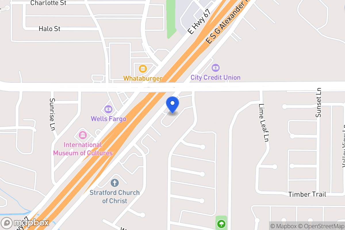 Map of 450 E S G Alexander Fwy