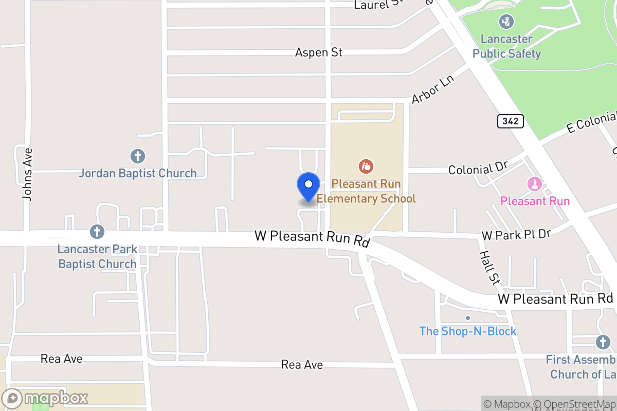 Map of 525 W Pleasant Run Rd