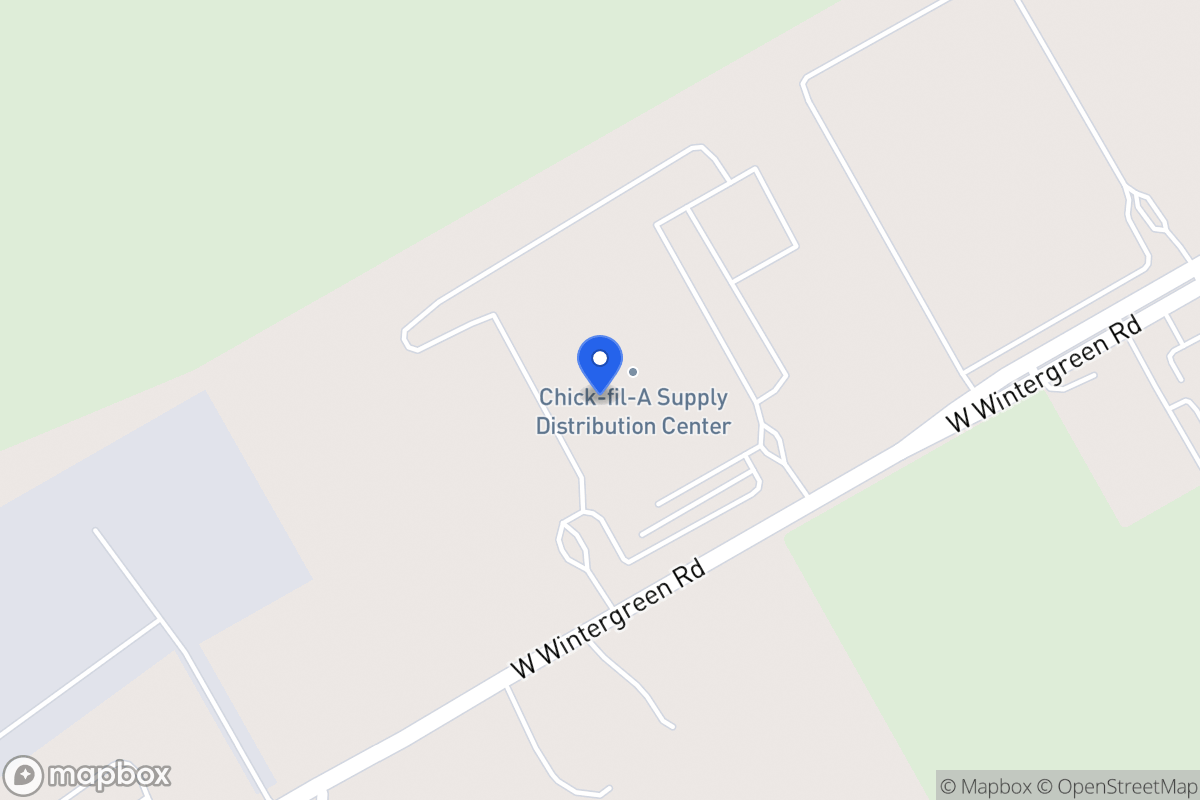 Map of 1225 W Wintergreen Rd