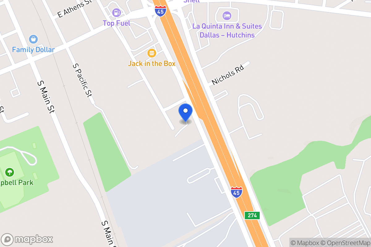 Map of 501 S Ih 45