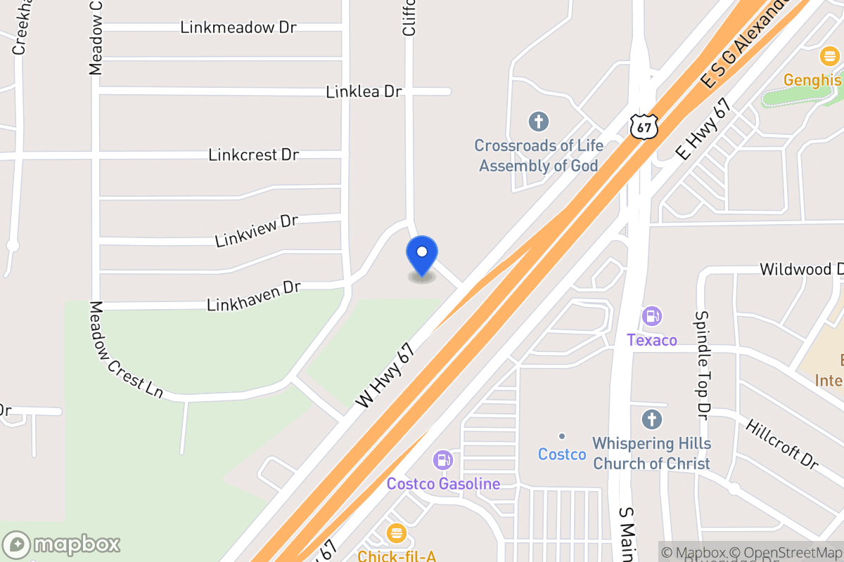 Map of 231 W S G Alexander Fwy