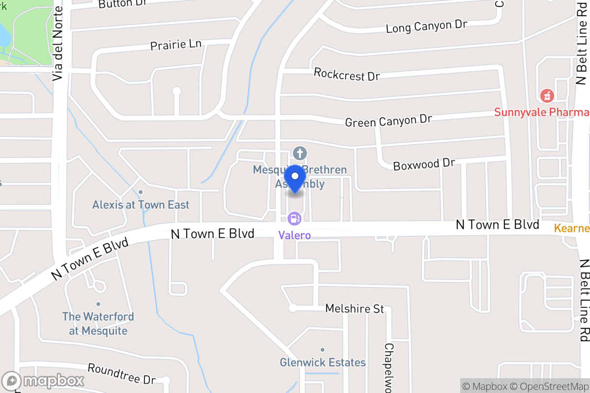 Map of 427 N Town East Blvd
