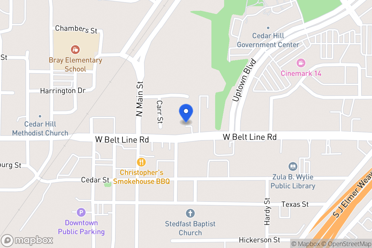 Map of 329 W Belt Line Rd