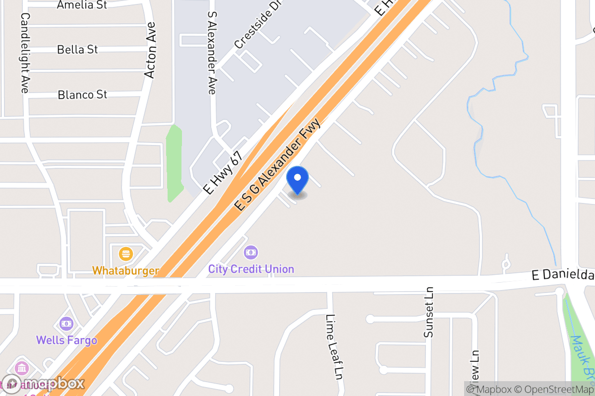 Map of 602 E S G Alexander Fwy