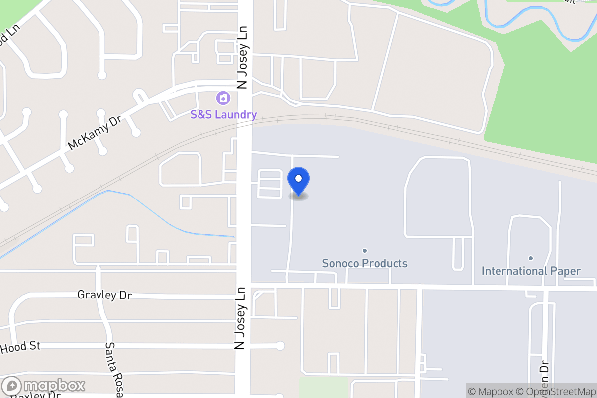 Map of 1820 N Josey Ln