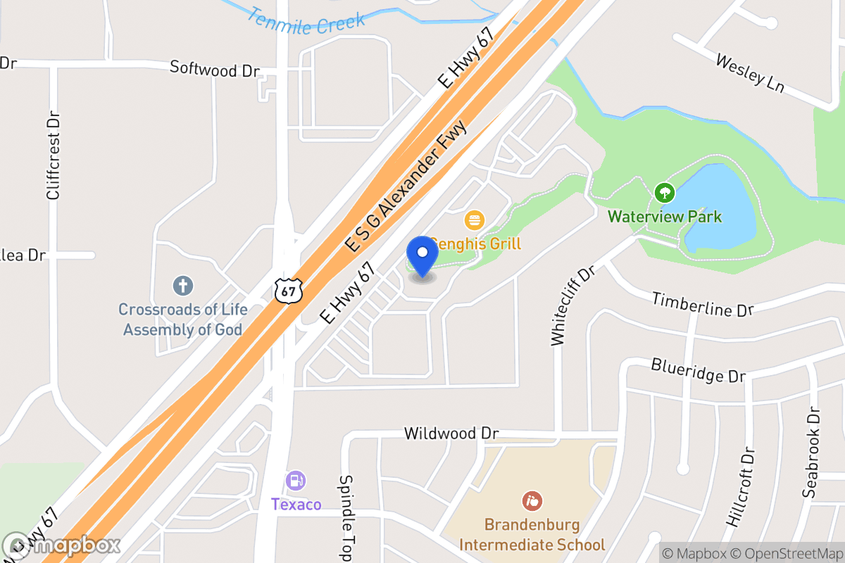 Map of 150 E S G Alexander Fwy