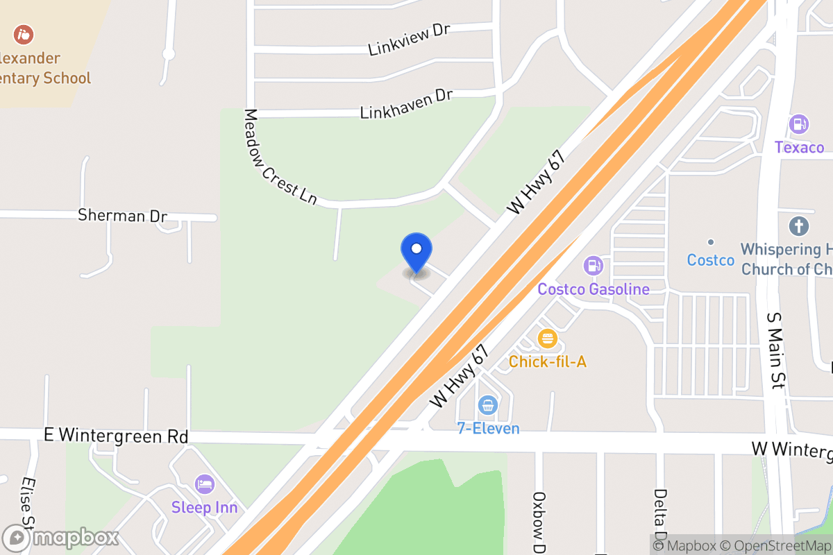 Map of 1501 N J Elmer Weaver Fwy