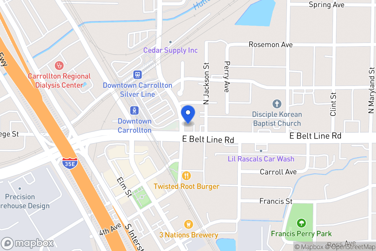 Map of 1101 E Beltline Rd