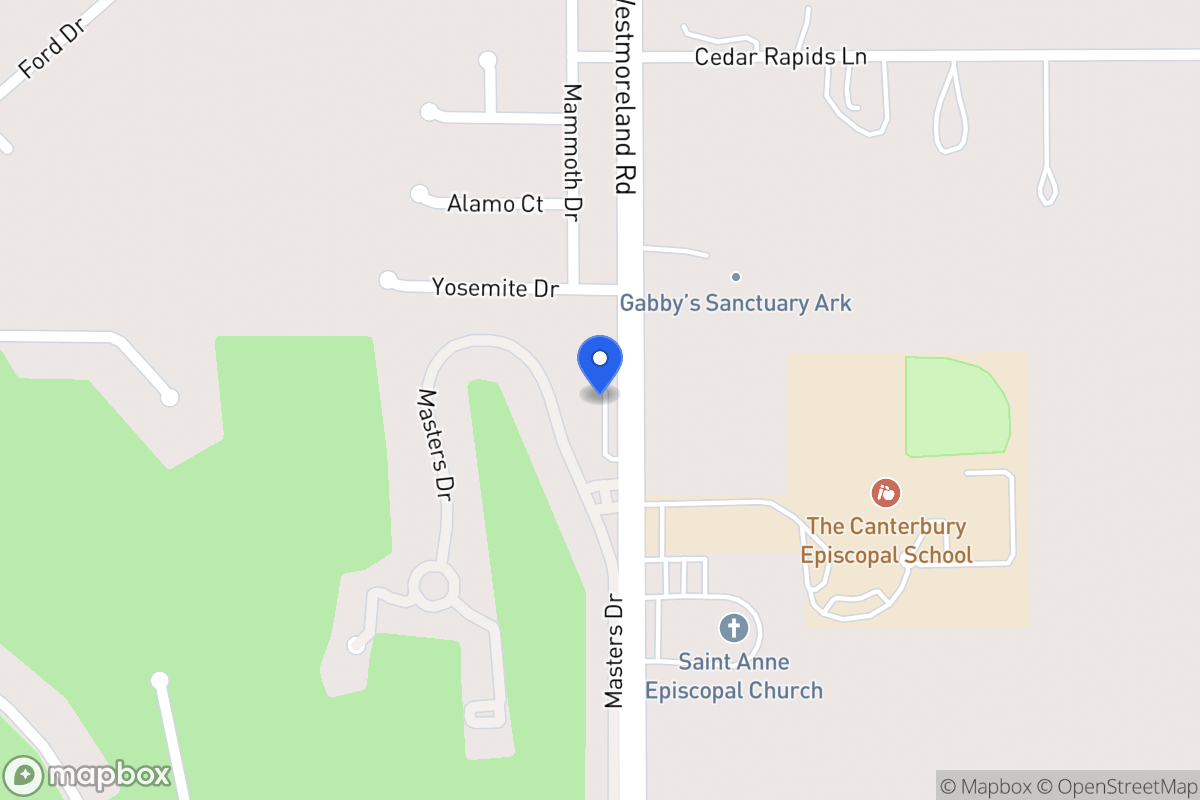 Map of 1813 N Westmoreland Rd